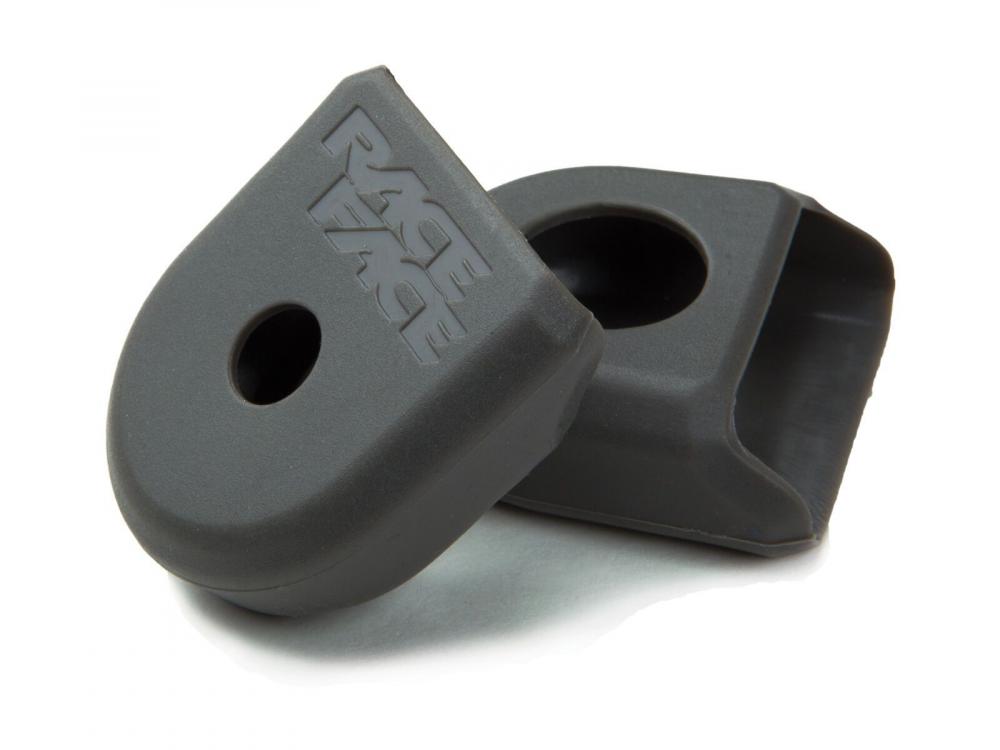 Race Face Crank Boot Kurbelschutz Kit, 2 Stk., small, grau - Schutz für Kurbelarme