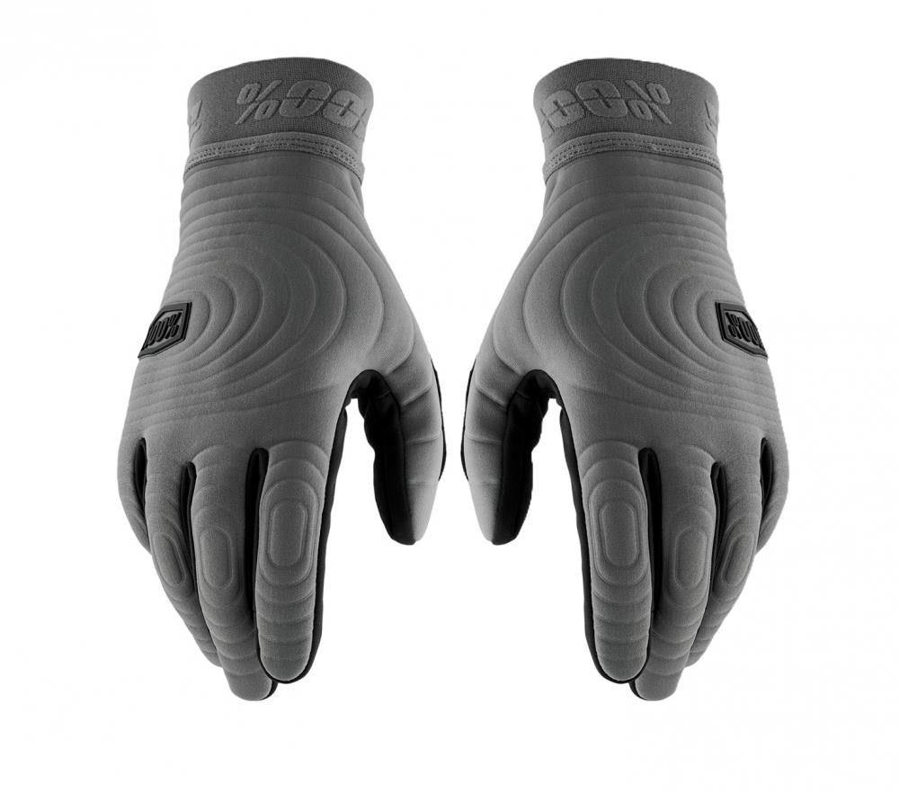 100% Brisker Xtreme Gloves L charcoal - maximaler Grip und Wetterschutz
