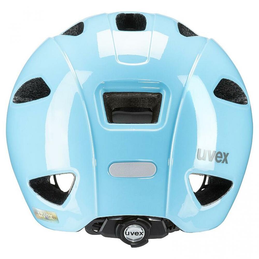 uvex oyo Kinder-Fahrradhelm cloud blue/grey 50-54 cm In-Mold-Technologie, uvex xTRA Shield, KID PROtect, IAS-System, 10 Belüftungsöffnungen, optionales Plug-in LED