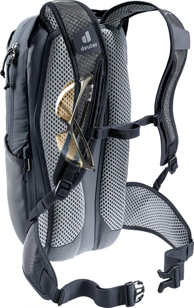 Deuter Race 8 Fahrradrucksack schwarz - 540 g Leichtgewicht mit Airstripes-System und 8 Litern Volumen