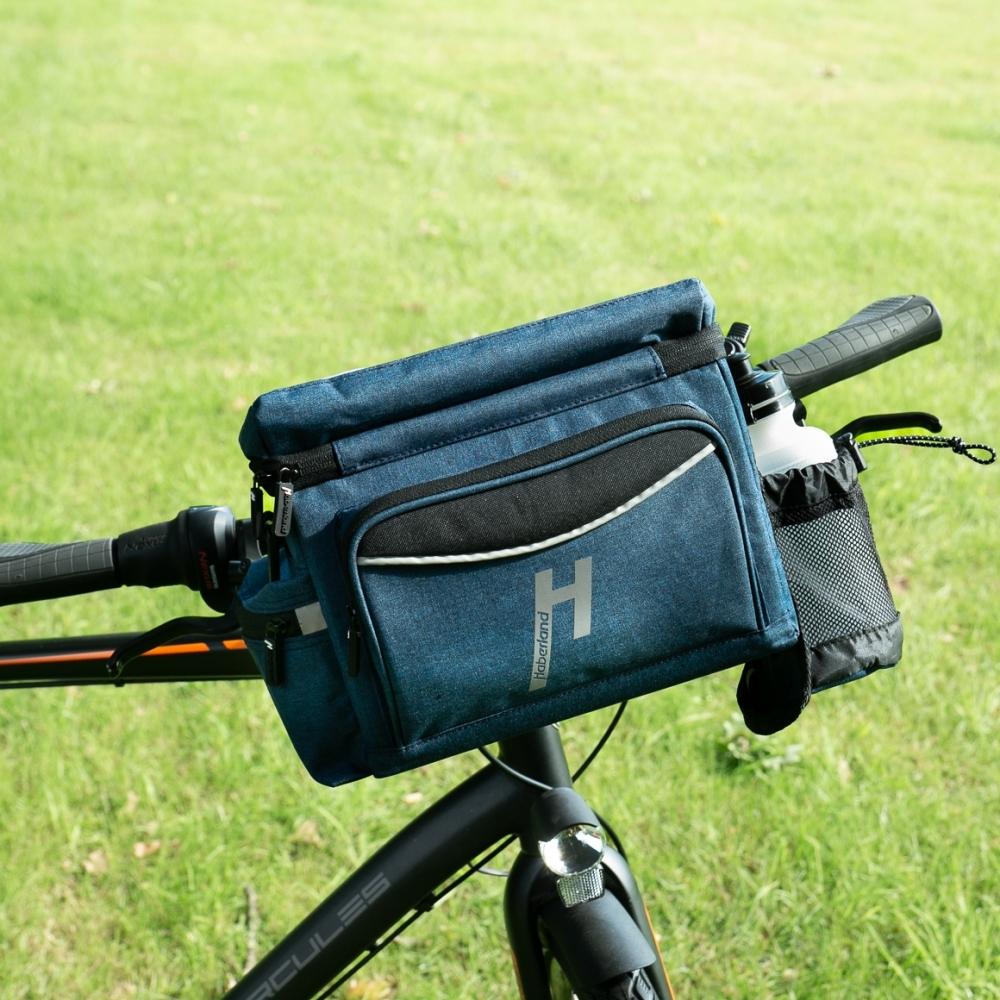 Haberland Lenkertasche 8l Max blau - praktische Klickfix-Lenkerlösung für Touren