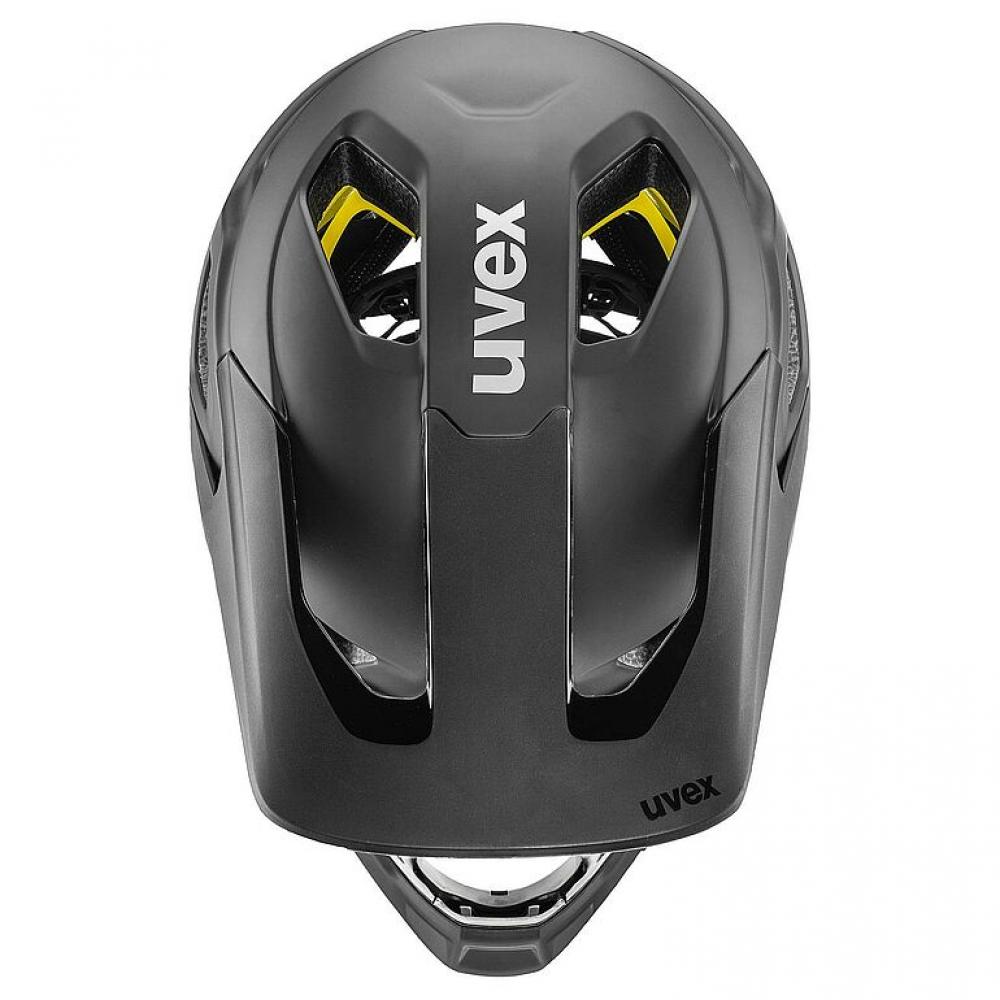 Uvex Revolt MIPS MTB-Helm all black matt 57-61 cm - MIPS, abnehmbarer Kinnbügel, 16 Lüftungen, EN 1078