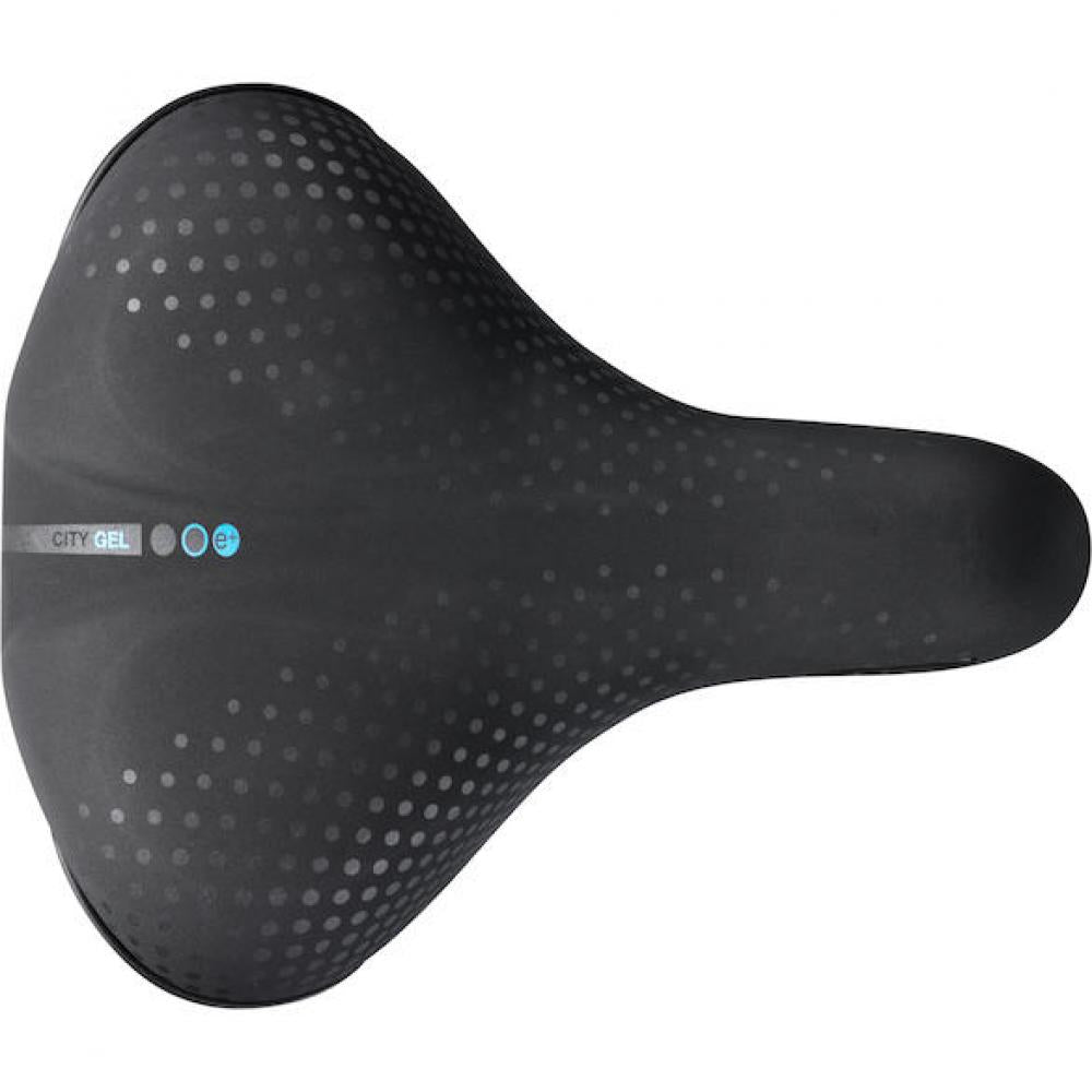 Selle San Marco Sattel City Gel 220 x 269 mm Schwarz - komfortabler City-Fahrradsattel mit Gelpolsterung