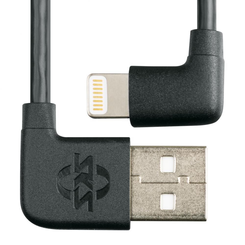 SKS GERMANY COMPIT Kabel iPhone Lightning kurzes Ladekabel mit Winkelstecker, verbindet iPhone mit COM/UNIT Powerbank, ideal für unterwegs