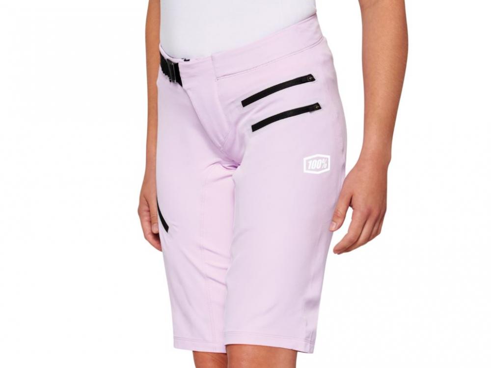 100% Airmatic Womens Shorts L Lavender - komfortable All-Mountain Bikeshorts