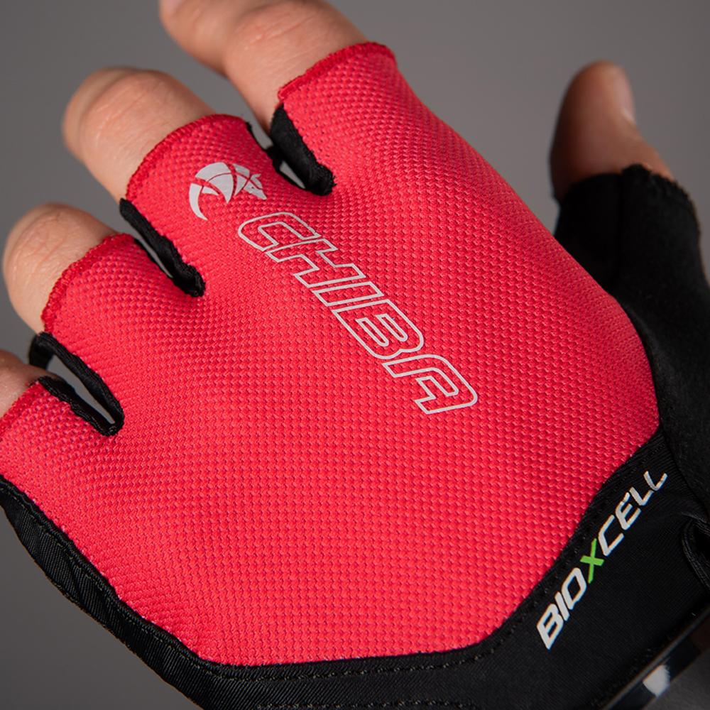 CHIBA BioXCell Air - Radhandschuhe rot XL mit Gelpolsterung und Belüftung