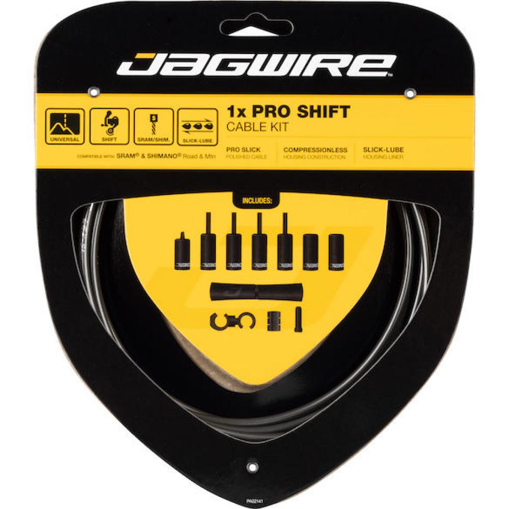Jagwire Schaltzugset Road & Mountain Pro 1x Grau - 1-fach Schaltung