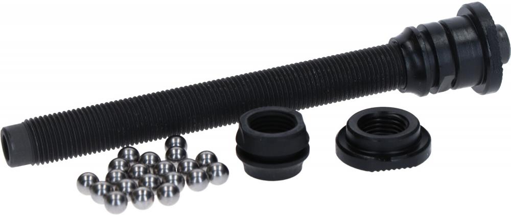 Shimano Hohlachse HB-RM35 108mm komplett mit Kugellagern und Konusmuttern für Fahrrad-Vorderradnaben.