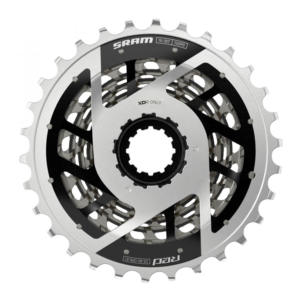 SRAM Kassette XG-1290 E1 10-30T silver X-Dome - leichte Hochleistungs-Rennradkassette