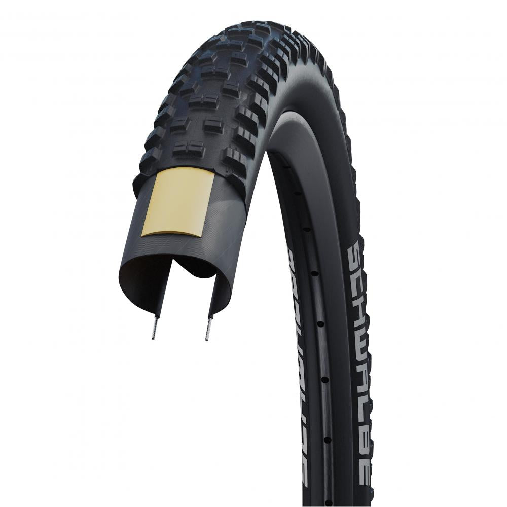 Schwalbe Tough Tom 27.5" Drahtreifen, schwarz, mit K-Guard Pannenschutz und aggressivem Profil für XC/All Mountain.