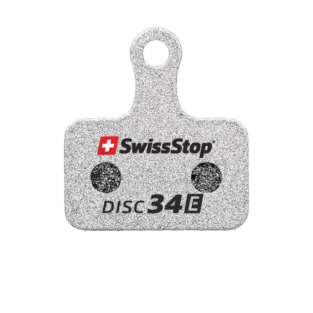 SwissStop 34 E Shimano E-Bike Disc Bremsbeläge Silber - Hohe Temperaturstabilität