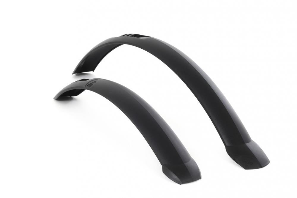Hebie Taipan 28 Zoll Steckschutzblech-Set schwarz für Trekkingräder, 45 mm breit, leichter Fahrrad-Schmutzschutz.