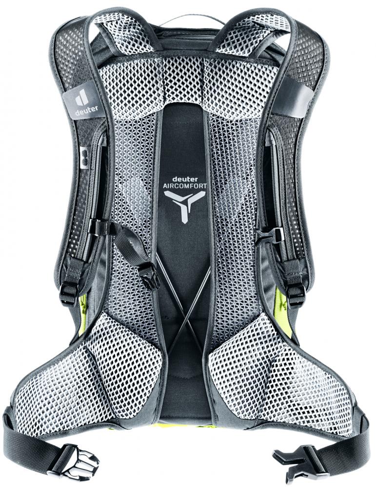 Deuter Race Air 14+3 Fahrradrucksack Citrus-Graphite - extrem leichter Bike-Rucksack mit Aircomfort