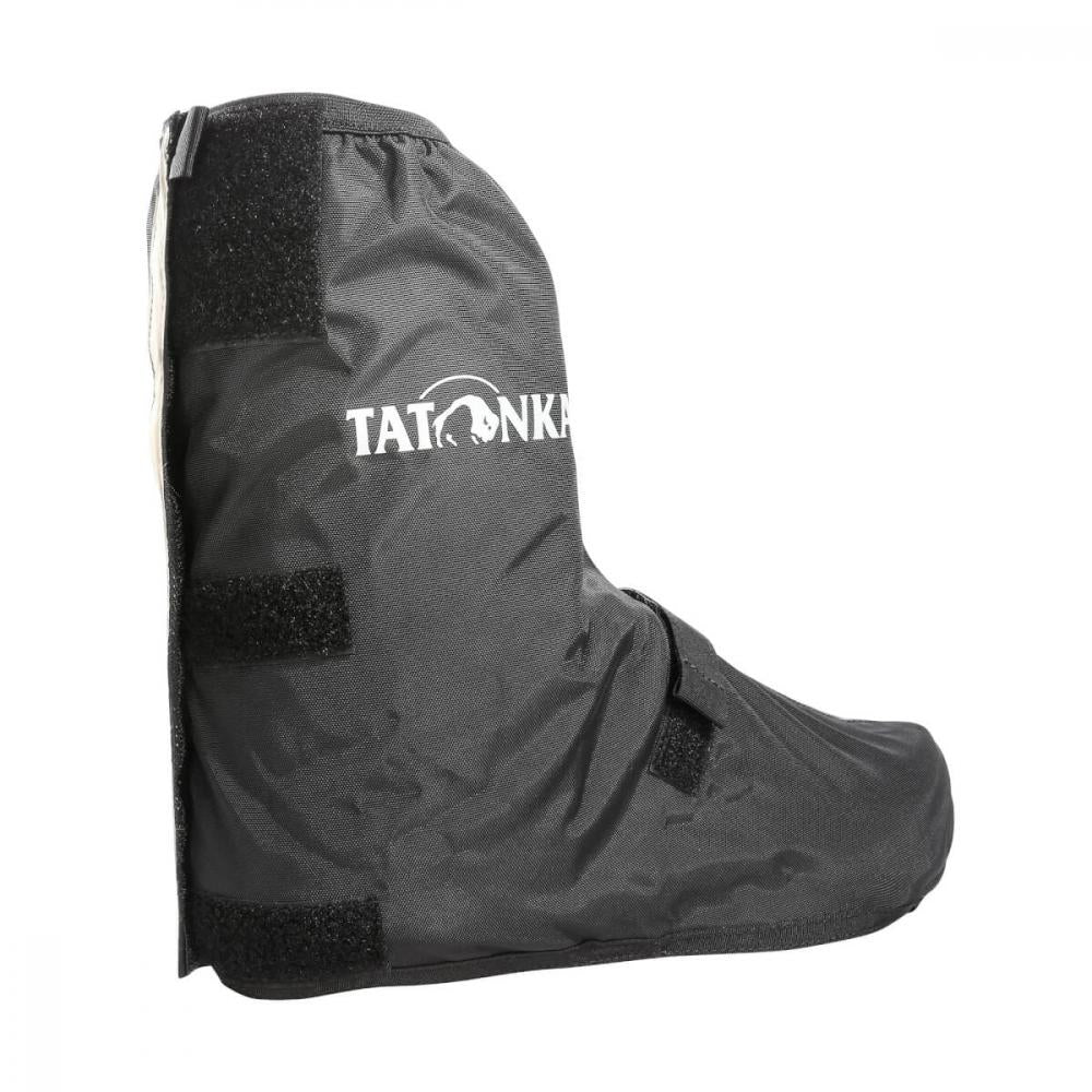 Tatonka Velo Gaiter L Unisex, schwarze Fahrradgamaschen mit effektivem Spritzschutz.