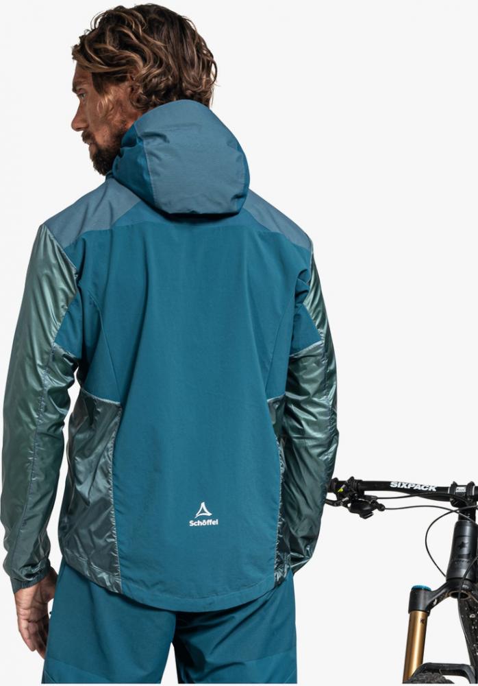 Schöffel Hybrid Jkt Flow Trail M cloudy storm blau Größe 54