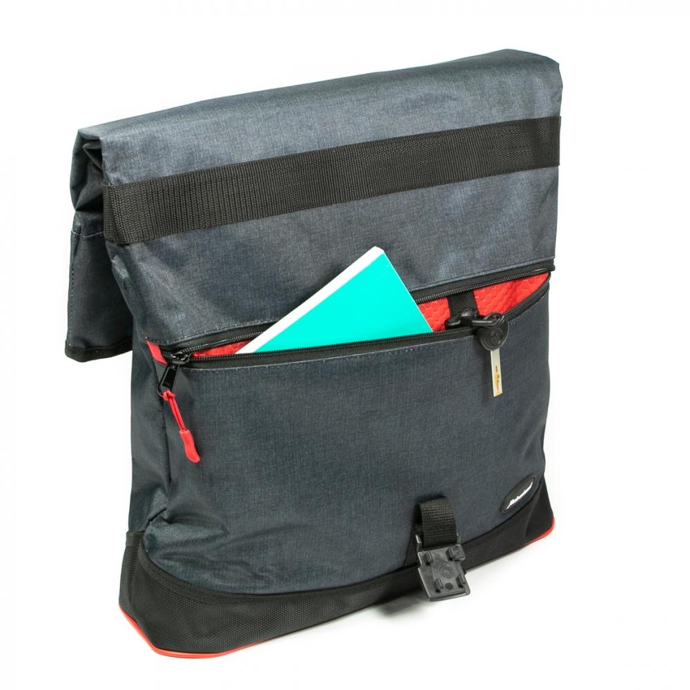 Haberland Shoppertasche eMotion anthrazit 38x40x13cm - vielseitige Fahrrad-Shopper Tasche