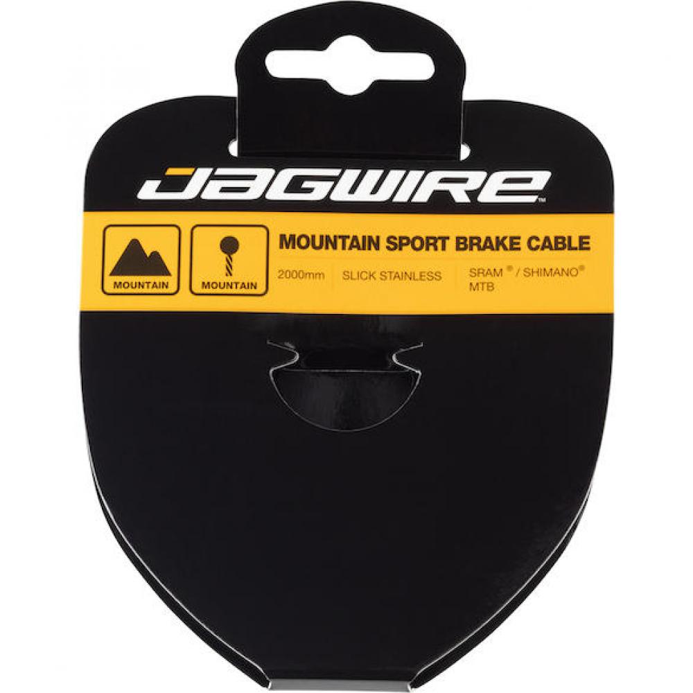 Jagwire Bremszug Mountain Sport Edelstahl geschliffen 1.5 x 2000 mm Silber - präzise Bremsperformance