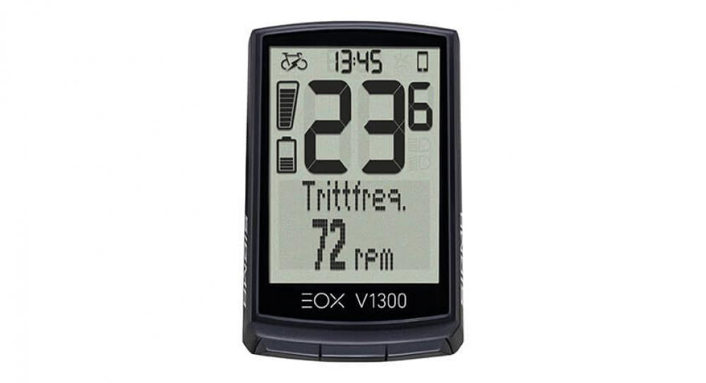 Sigma EOX VIEW 1300 E-Bike-Computer Schwarz - Kabelloses Display mit Komoot-Navigation