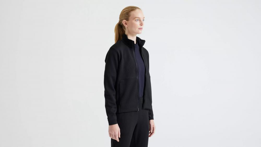 TRACK JACKET WMN BLK XL - Damen Trainingsjacke Schwarz Größe XL