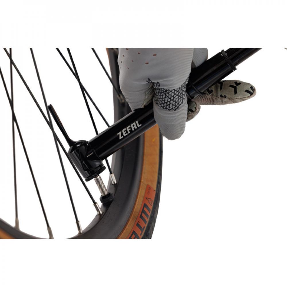 Zéfal Miniluftpumpe Road Micro Schwarz Schwarz - zuverlässige Pumpe für Rennrad & Triathlon