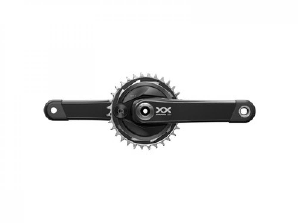 SRAM Kurbelgarnitur Quarq XX Eagle T-Type AXS 165 mm DUB - Präzise Spidermessung für maximale Performance