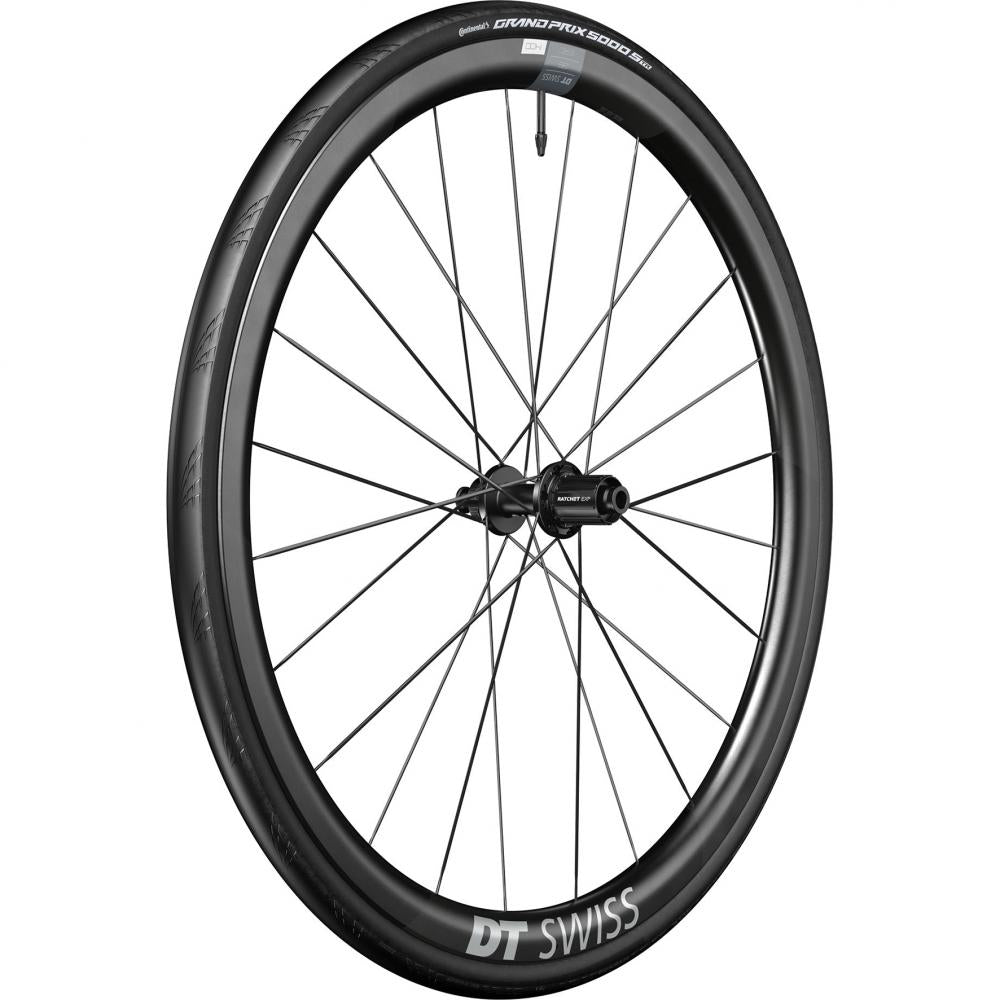 DT Swiss Laufrad ERC 1400 Dicut Disc 622 x 35 mm Schwarz - aero-optimiertes Endurance-Wheelset
