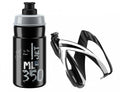 ELITE Kit JET 350ml Trinkflasche "To The Moon" und CEO Flaschenhalter für Kinder, leicht, BPA-frei, Racing-Design.
