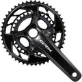 SHIMANO Kurbelgarnitur GRX FC-RX820-2, 172,5 mm, 48-31T, 12-fach, schwarz abgebildet.