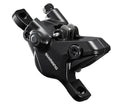 SHIMANO BR-MT410 hydraulischer 2-Kolben Postmount Scheibenbremssattel in Schwarz.