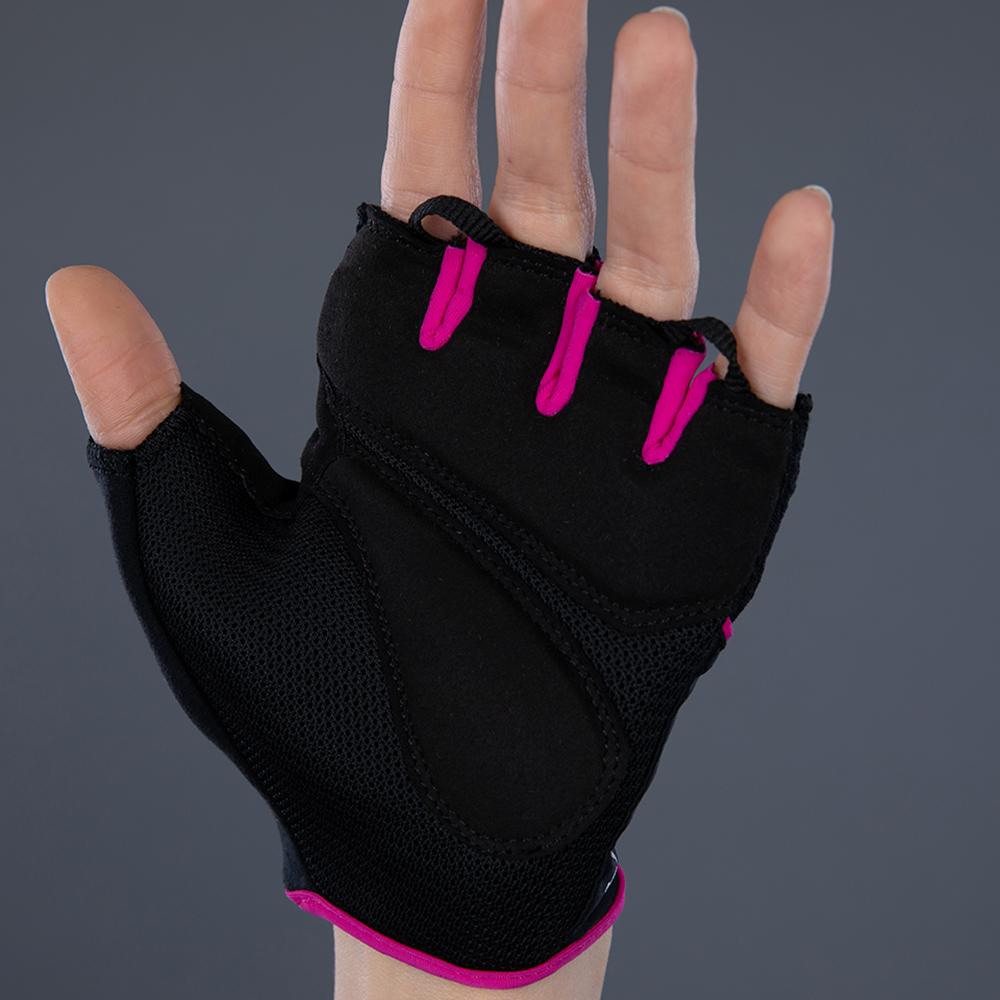 CHIBA Lady Gel - Radhandschuhe Damen S schwarz/pink mit Gelpolsterung
