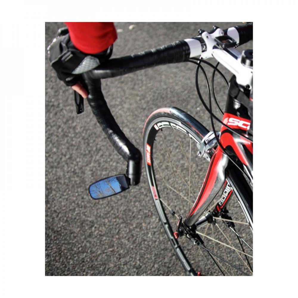 Zéfal Spin 15 (2er Set) Fahrradspiegel, einklappbar, 360° drehbar, bruchsicher, für Lenker 1622 mm, 15 cm² Sichtfläche, ideal für Rennrad, MTB, E-Bike