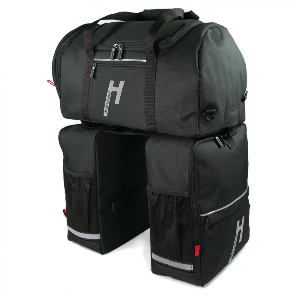 Haberland Komplett-Set 2-tlg. Transporter XXL schwarz - extra viel Stauraum für Touren