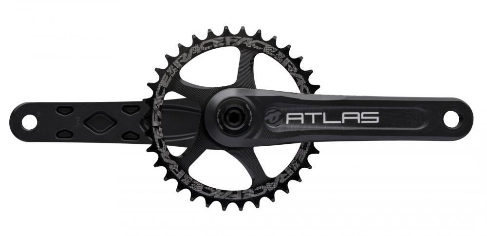 Race Face Atlas Kurbel, 175mm, 68/73mm, 30mm, schwarz - robuste Performance für Enduro & Downhill