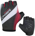 CHIBA Solar II - Radhandschuhe kurz, schwarz/rot, Größe M, atmungsaktiv