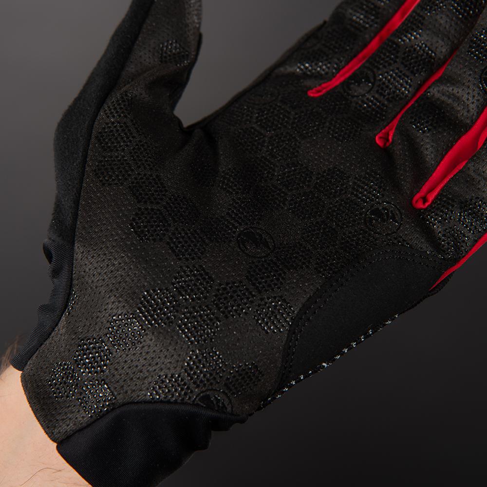 CHIBA Superlight - Radhandschuhe schwarz/rot, XL, leicht & atmungsaktiv