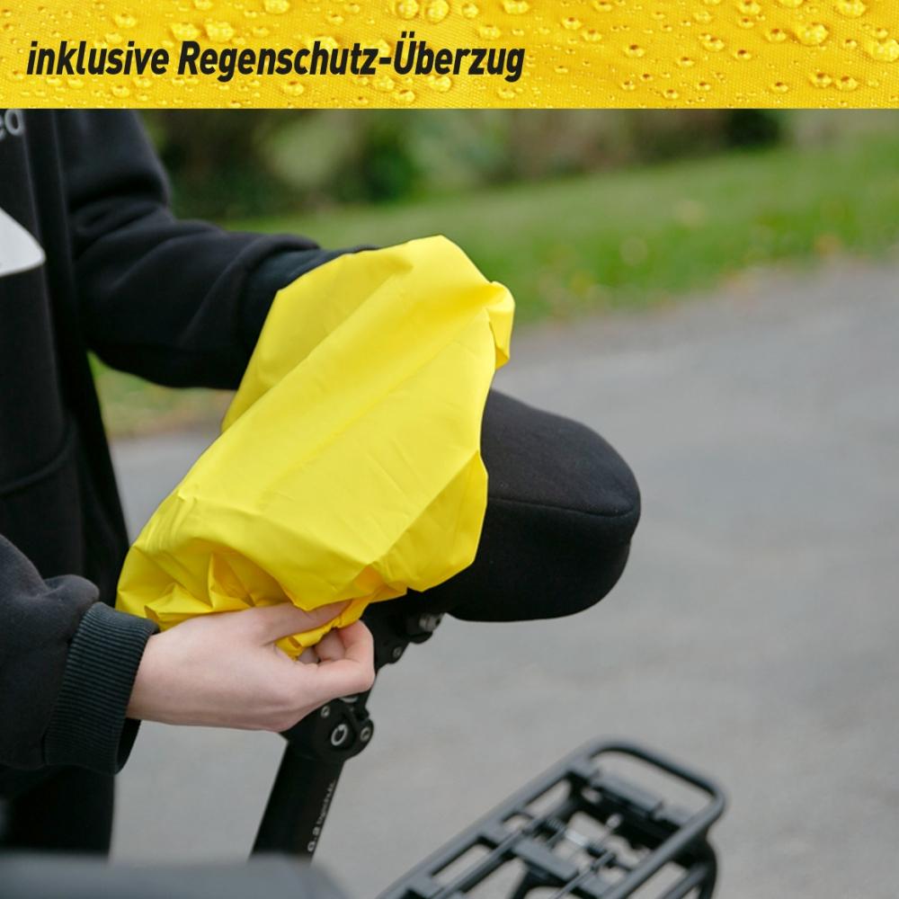 Haberland Sattelbezug Perlon Touren Sattel Gr. L schwarz - komfortable Druckentlastung