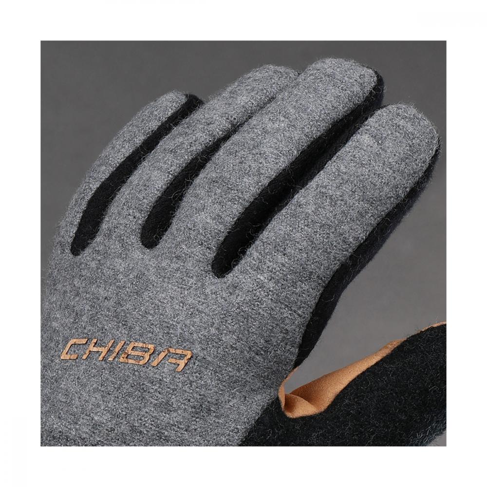 Chiba All Natural Glove Waterproof XS, Nachhaltige, wasserdichte Winter-Fahrradhandschuhe aus Merinowolle mit recycelter Membran und Primaloft Gold Insulation Bio