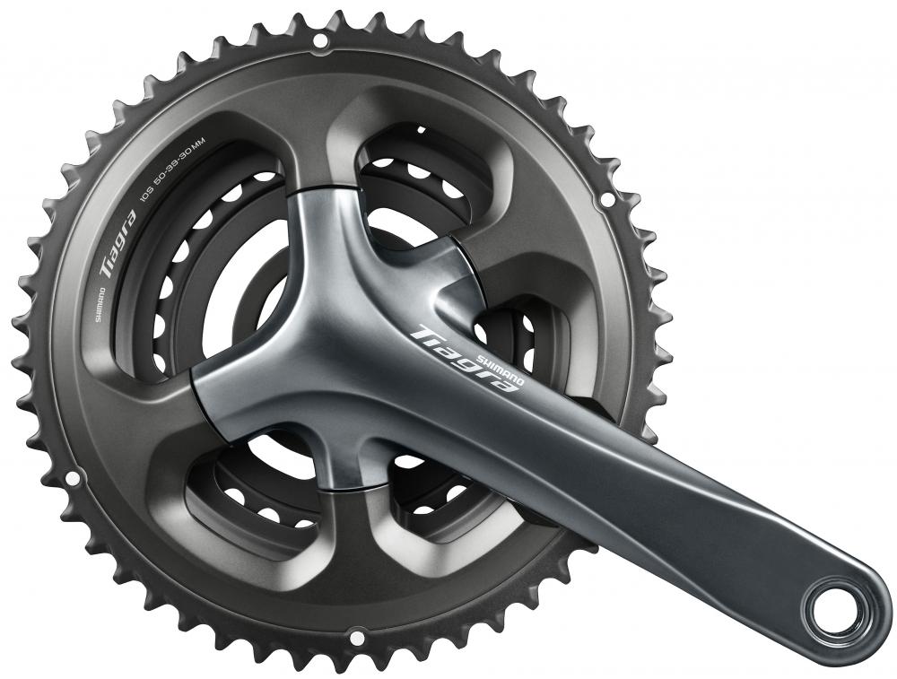 SHIMANO Kurbelgarnitur TIAGRA FC-4703 10-fach 165 mm 50-39-30 Grau - effiziente Schaltperformance