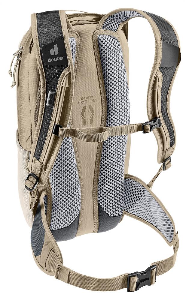 Deuter Race 8 Fahrradrucksack Alu-Greystone - Leichter & stabiler Rucksack mit Airstripes