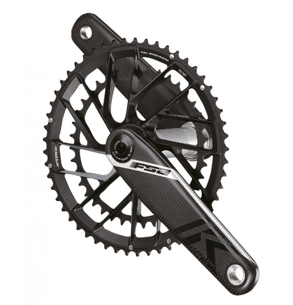 FSA Kurbelgarnitur K-Force Team Edition Modular 175 mm Schwarz - leichte High-End-Performance