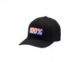 100% Classic X-Fit flexfit hat S/M black - stylische Cap mit perfektem Sitz