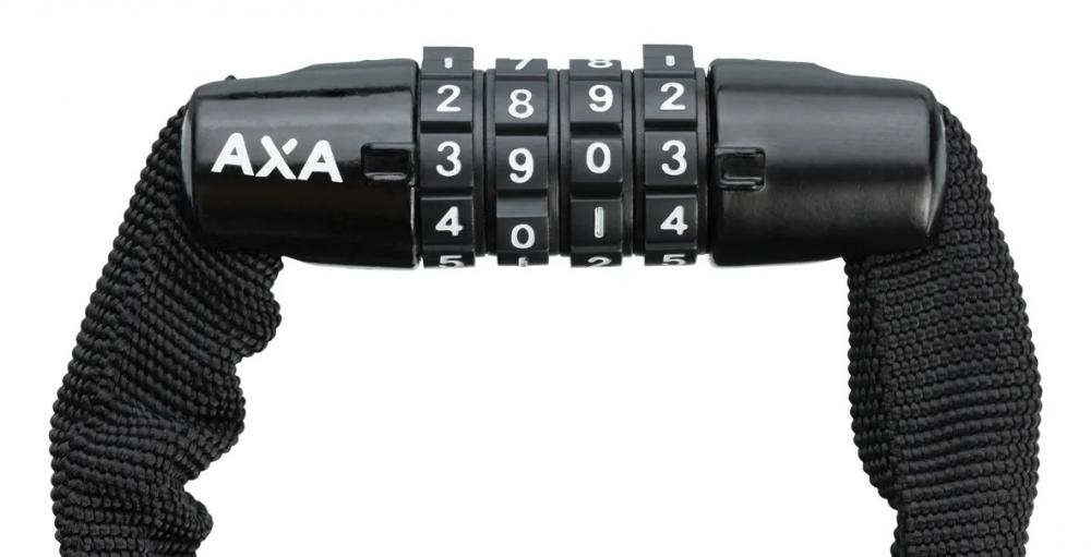AXA Kettenschloss Rigid RCC 120 cm - Sicherheitsstufe 11 - Fahrradschloss mit Textilschlauch