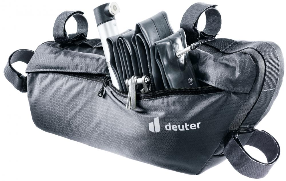 Deuter Mondego FB 6 Rahmentasche L Schwarz - Leichte Bikepacking-Tasche 6L