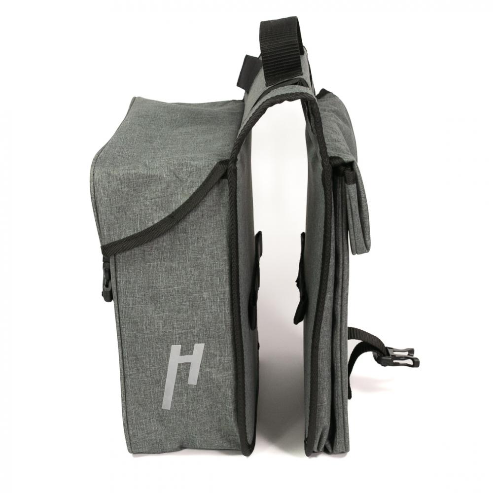 Haberland Doppeltasche 25l Basic M 3.0 grau - flexible Gepäcklösung für den Alltag