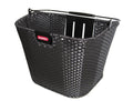 KLICKfix Structura Fahrradkorb schwarz Lenkerkorb 27x25x34 cm, abnehmbar, stabile Korbstruktur