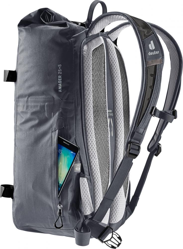 Deuter Amager 25+5 Fahrradrucksack Wasserdicht Graphite - 25 Liter Volumen mit Laptopfach