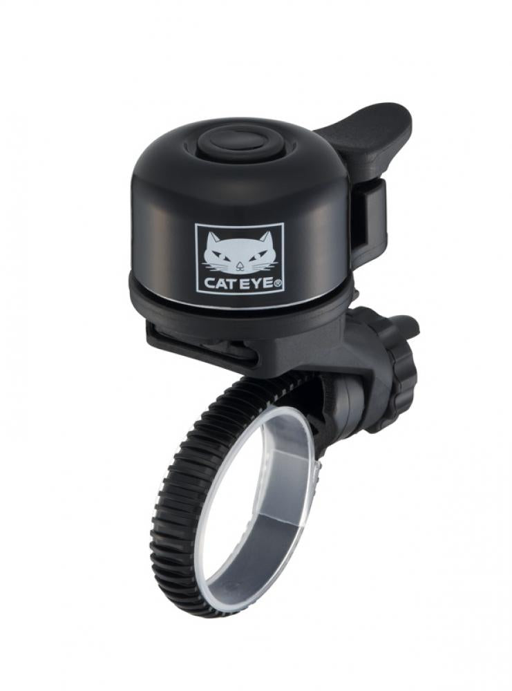 CATEYE Klingel Free Band Bell OH-1100 Einheitsgröße Schwarz - kompakte Fahrradklingel mit starkem Klang