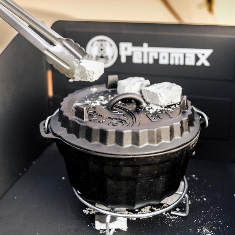 Petromax Cabix Plus Briketts umweltfreundliche, formstabile Kokosbriketts mit Rillenprofil für optimale Hitzeverteilung beim Kochen mit Feuertopf und Grill