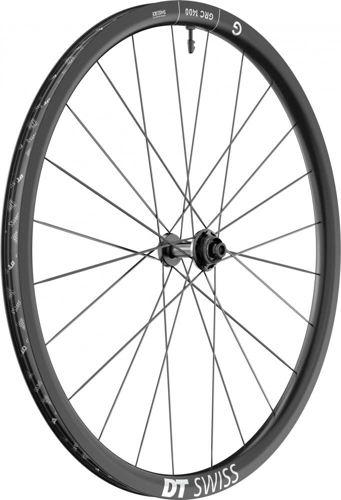 DT Swiss Laufrad GRC 1400 DICUT 29" 622 x 30 mm Schwarz - leichtes Carbon-Gravellaufrad