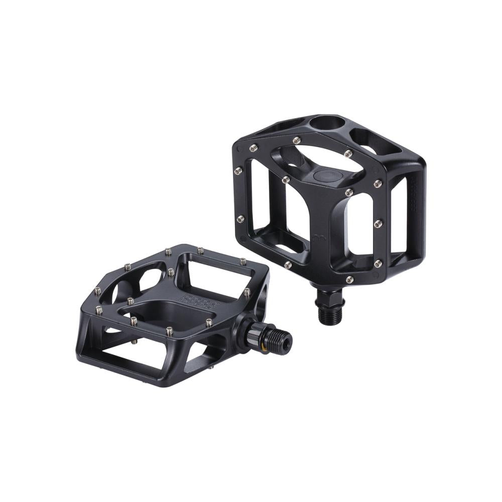 BBB Cycling BBB Pedale MountainHigh matt schwarz - robustes Aluminium-Plattformpedal für Trail und Alltag